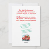 Carte de Noël Père Noël amusante (Dos)