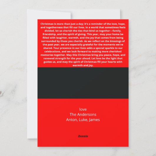 Carte de Noël père Noël Belt (Dos)