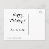 Carte de Noël père Noël Belt (Dos)