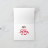 Carte de Noël père Noël & Child Bake Cookies (Intérieur)