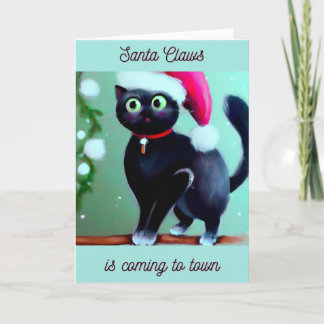 Carte de Noël père Noël Claws
