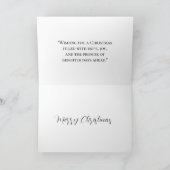 Carte de Noël Père Noël d'hiver (Intérieur)