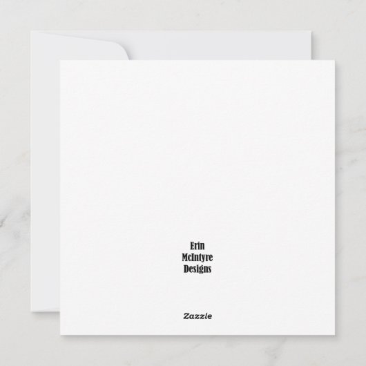 Carte de Noël père Noël et Mme Claus (Dos)