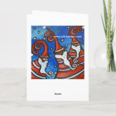 Carte de Noël père Noël Helpers (Dos)