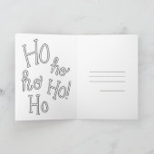 Carte de Noël - Père Noël Hohoho (Intérieur)