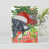 Carte de Noël père Noël Lab (Debout devant)