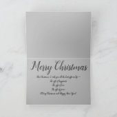 Carte de Noël Père Noël noir Jours de Noël afro-am (Intérieur)