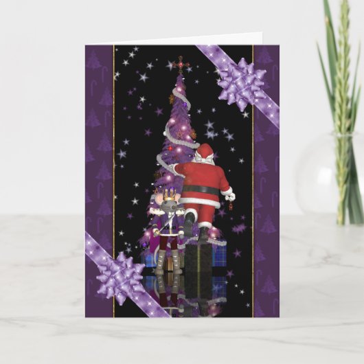 Carte de Noël Père Noël Nutcracker Mouse King Holi (Devant)