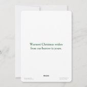 Carte de Noël père Noël Owl Grand 5 x 7 (Dos)