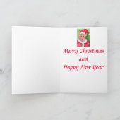 Carte de Noël père Noël Pig (Intérieur)