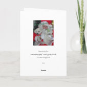 Carte de Noël père Noël & Poodles (Dos)