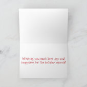 Carte de Noël père Noël & Reindeer (Intérieur)