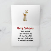 Carte de Noël Père Noël Tropical (Intérieur)