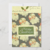 Carte de Noël Père Noël vintage (Devant)