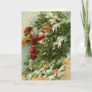 Carte de Noël Père Noël vintage