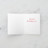 Carte de Noël Père Noël vintage (Intérieur)