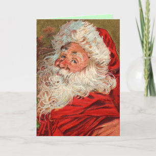 Carte de Noël Père Noël vintage