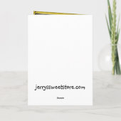 Carte de Noël Père Noël Zombie (Dos)