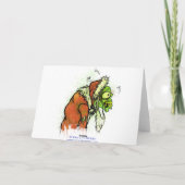 Carte de Noël Père Noël Zombie (Dos)