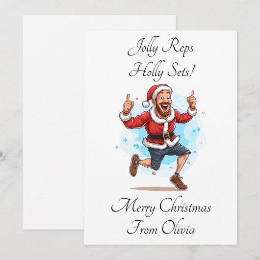 Carte de Noël Personalisé (Devant / Derrière)