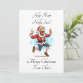 Carte de Noël Personalisé (Debout devant)