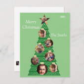 Carte de Noël personnalisable (Devant / Derrière)