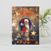 Carte de Noël personnalisable (Debout devant)