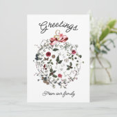 Carte de Noël personnalisable (Debout devant)