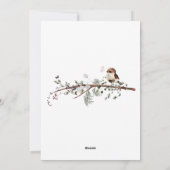 Carte de Noël personnalisable (Dos)