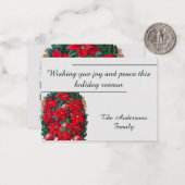 Carte de Noël personnalisable (Devant/Arrière en situation)