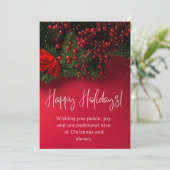 Carte de Noël personnalisable 11 (Debout devant)