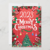 Carte de Noël personnalisable 11 (Dos)