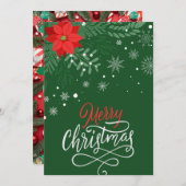 Carte de Noël personnalisable 2 (Devant / Derrière)