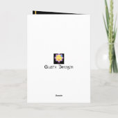 Carte de Noël personnalisable Afrocentrique (Dos)