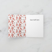 Carte de Noël personnalisable au pain d'épices - J (Intérieur)