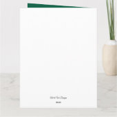 carte de Noël personnalisable avec couronne (Dos)