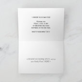 Carte de Noël PERSONNALISABLE de colombe de blanc (Intérieur)