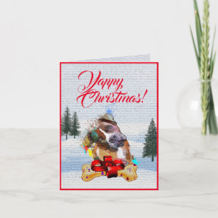 Carte de Noël personnalisable et mignonne pour chi