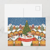 Carte de Noël personnalisable et modifiable (Devant / Derrière)
