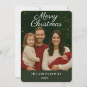 Carte de Noël personnalisable Faire-part bébé (Devant)