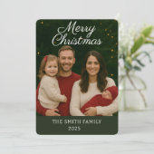 Carte de Noël personnalisable Faire-part bébé (Debout devant)