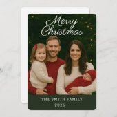 Carte de Noël personnalisable Faire-part bébé (Devant / Derrière)