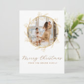 Carte de Noël personnalisable moderne (Debout devant)