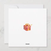 Carte de Noël personnalisée (Dos)