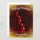 Carte de Noël personnalisée. (Devant / Derrière)