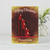 Carte de Noël personnalisée. (Debout devant)