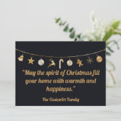 Carte de Noël personnalisée (Debout devant)