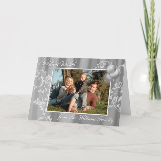 Carte de Noël personnalisée (Devant)