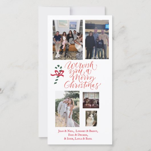 Carte de Noël personnalisée (Devant)