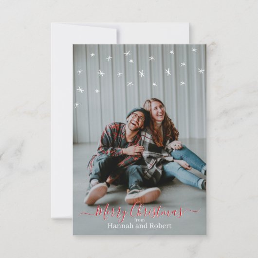 Carte de Noël Personnalisée  (Devant)